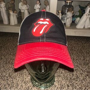 The Rolling Stones Black and Cream Cap